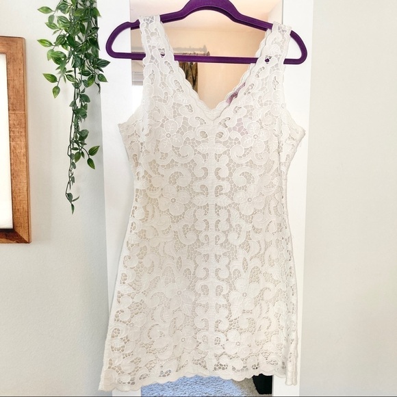 Calypso St. Barth Kagami Linen Lace Eyelet Wedding Dress NWT - Picture 6 of 16